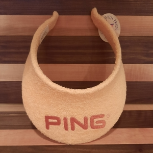 Vintage‎ PING Peach Terry Visor
